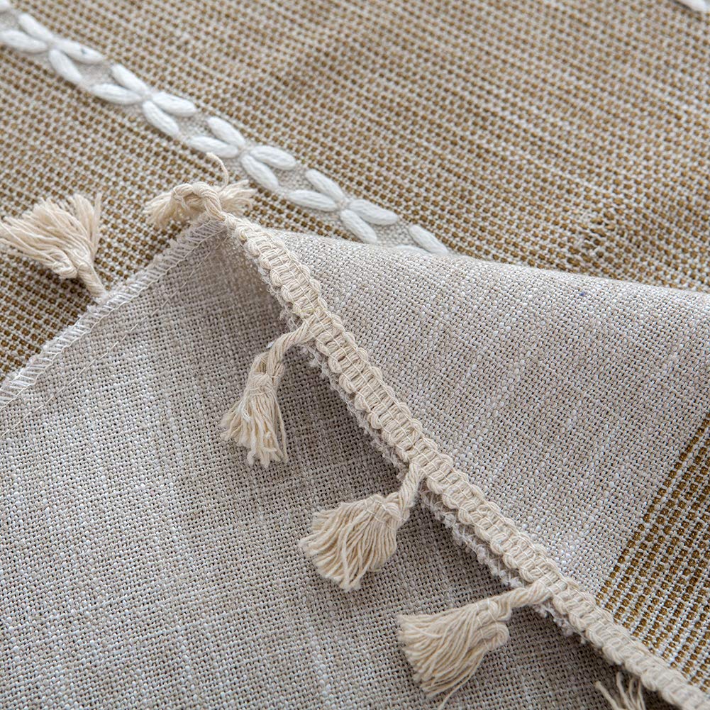 Foto 7 pulgar | Mantel Colorbird Farmhouse De Algodón Pesado Y Lino, 150 Cm - Venta Internacional.