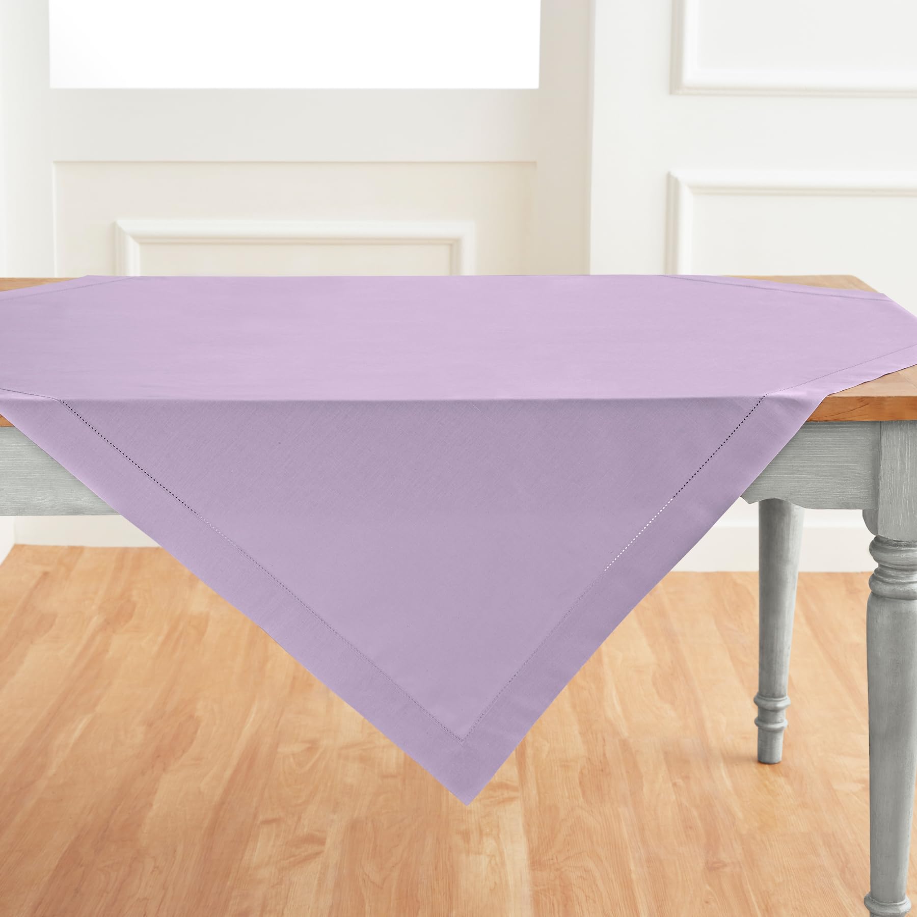 Foto 4 pulgar | Mantel De Lino Solino Home Lavender Ice De Algodón 132 X 132 Cm - Venta Internacional.