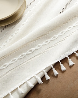 Foto 7 | Mantel ZeeMart Bordado con Dobladillo a Rayas Estilo Bohemio 153 x 214 cm - Venta Internacional