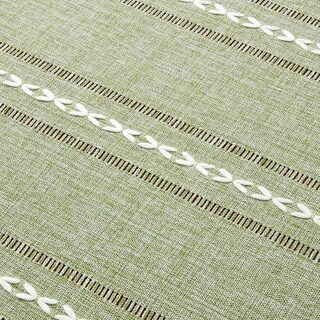Foto 5 | Mantel ZeeMart Bordado con Dobladillo a Rayas en Verde Salvia 153 x 153 cm - Venta Internacional