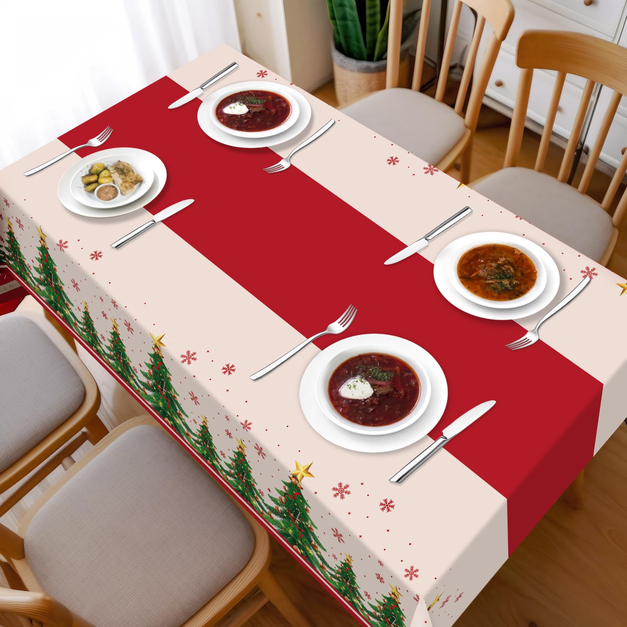 Foto 5 pulgar | Manteles Desechables Childom Christmas 2 Piezas 137 X 274 cm - Venta Internacional
