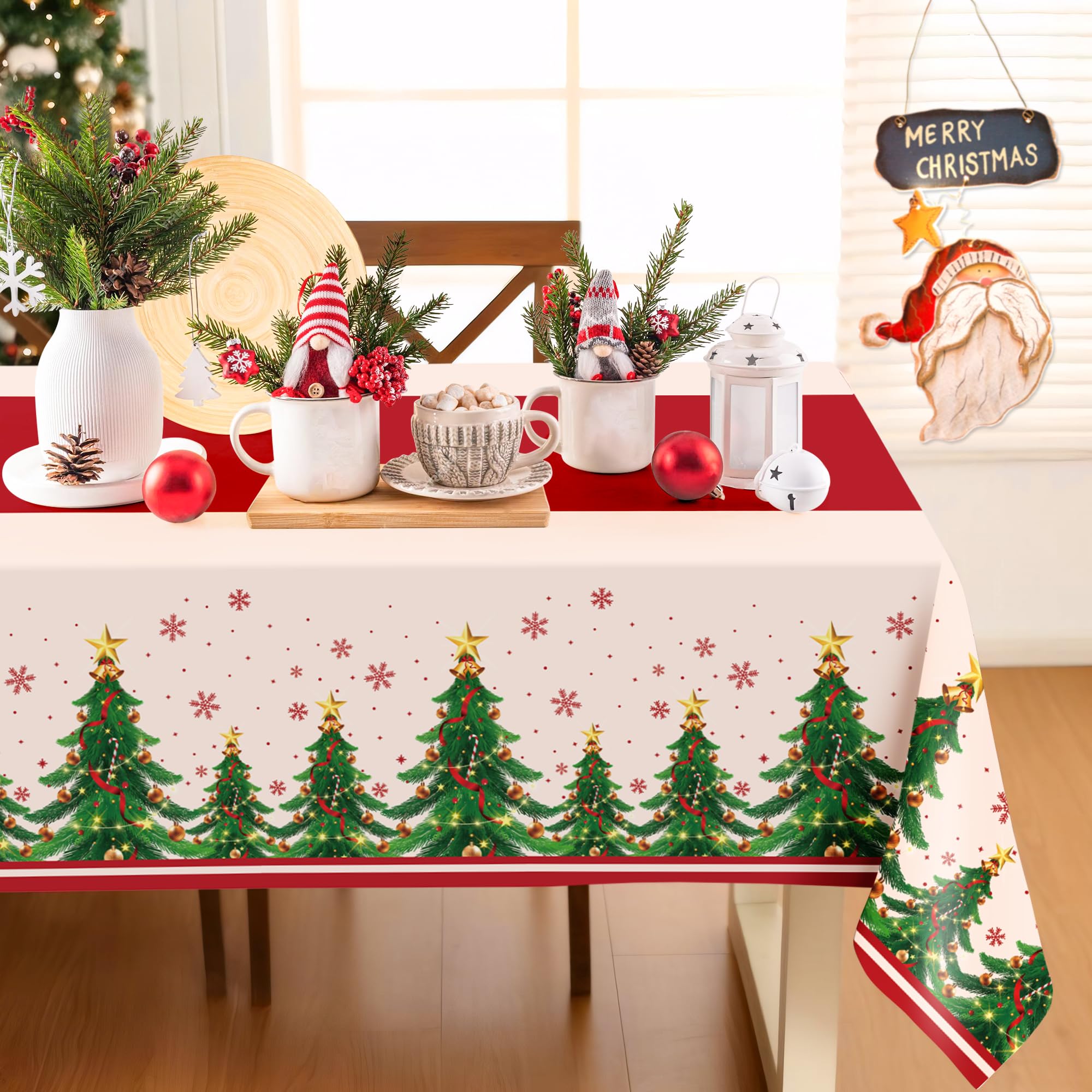 Foto 6 pulgar | Manteles Desechables Childom Christmas 2 Piezas 137 X 274 cm - Venta Internacional