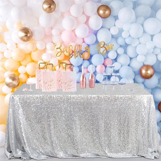 Foto 5 | Mantel B-Cool con Lentejuelas Plateadas 152 X 259 cm - Venta Internacional