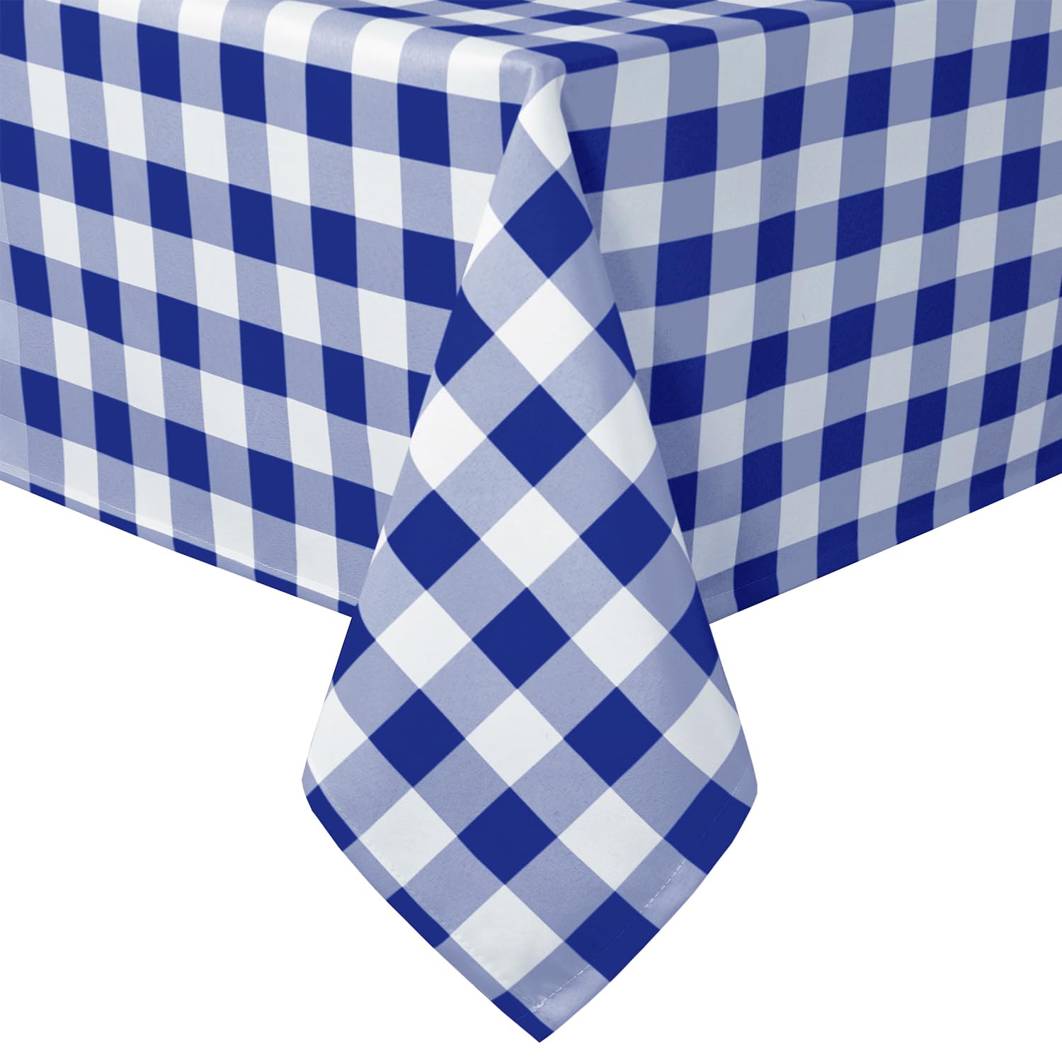 Mantel Hiasan Cuadrado A Cuadros 178 X 178 Cm, Impermeable, Azul - Venta Internacional.