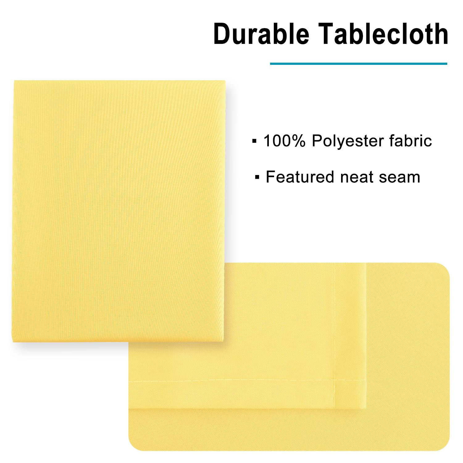 Foto 4 | Mantel Hiasan Amarillo Impermeable A Prueba De Derrames 132 X 178 Cm - Venta Internacional.