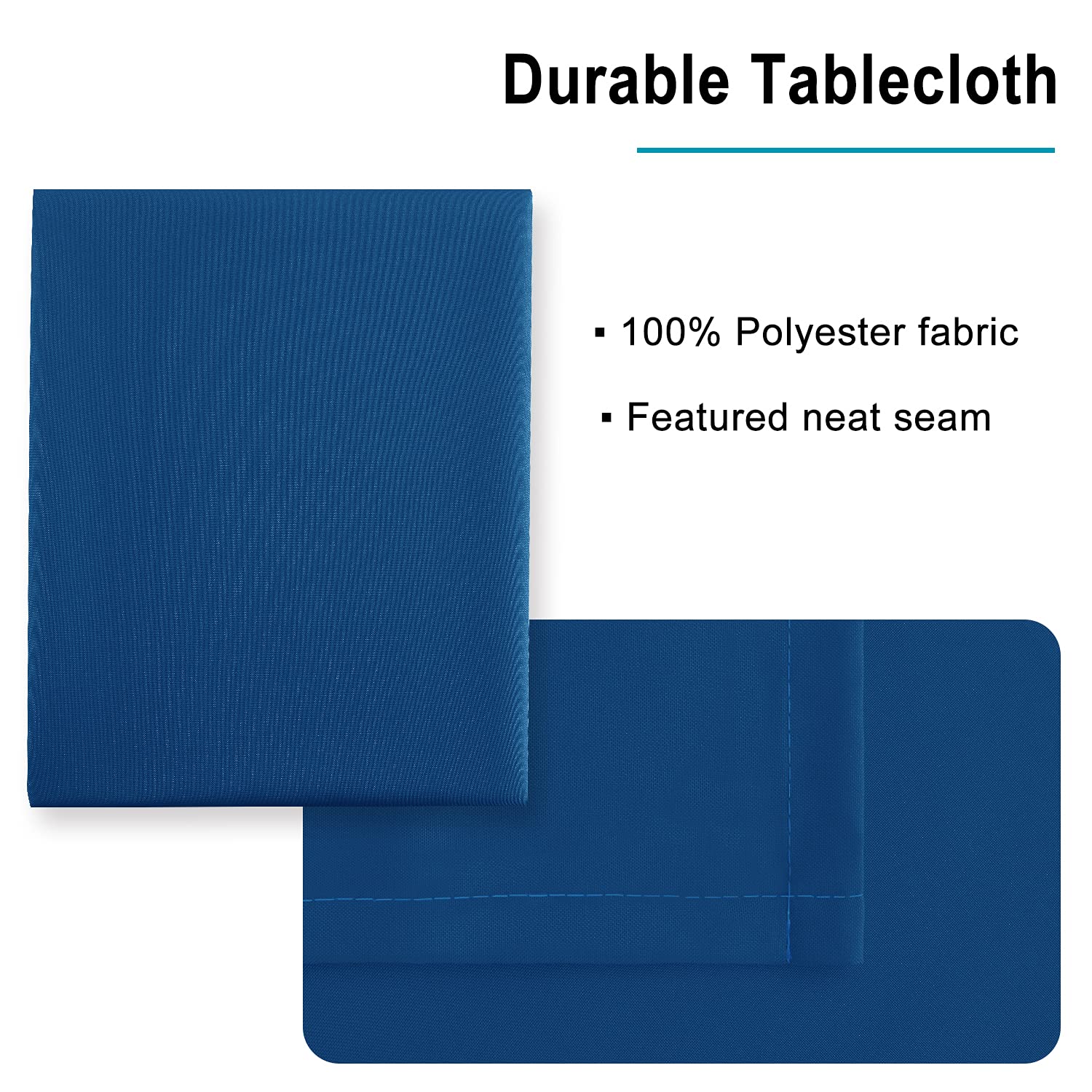 Foto 4 | Mantel Impermeable Hiasan Azul Real Para Rectángulo De 132 X 178 Cm - Venta Internacional.
