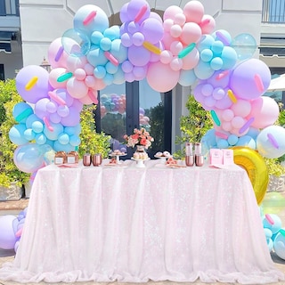 Foto 1 | Mantel Con Diseño De Sirena Iridiscente Queen Dream, 228 X 228 Cm, Color Blanco - Venta Internacional.
