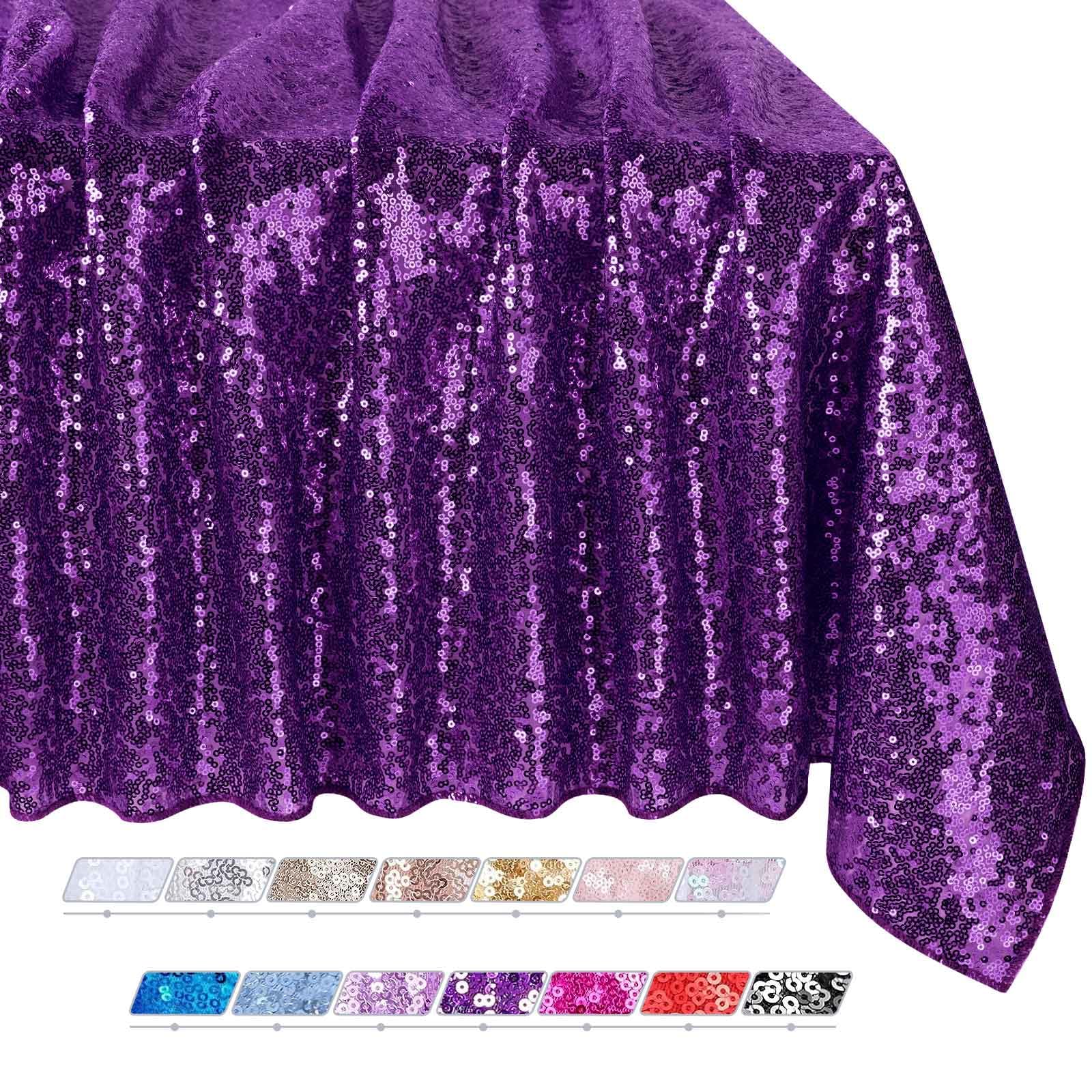 Foto 6 pulgar | Mantel Queen Dream Con Lentejuelas, 228 X 228 Cm, Color Morado - Venta Internacional.