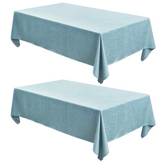 Foto 1 | Manteles Fitable de Lino Sintético Turquesa 152 x 213 cm 2 Unidades - Venta Internacional