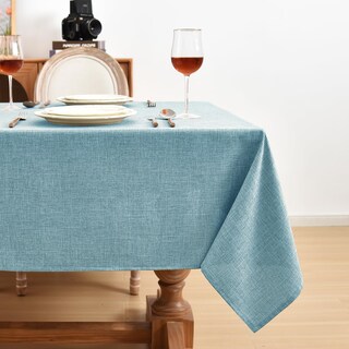 Foto 3 | Manteles Fitable de Lino Sintético Turquesa 152 x 213 cm 2 Unidades - Venta Internacional