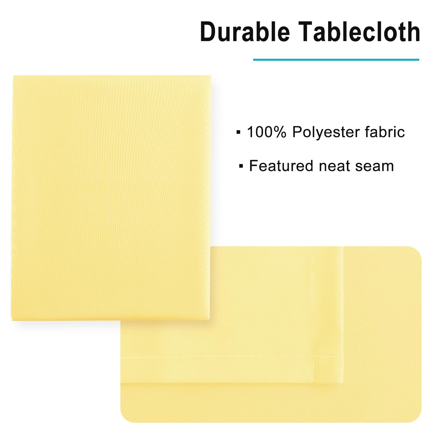 Foto 4 | Mantel Hiasan, Impermeable, Rectangular, 70 X 120 Cm, Color Amarillo Claro - Venta Internacional.