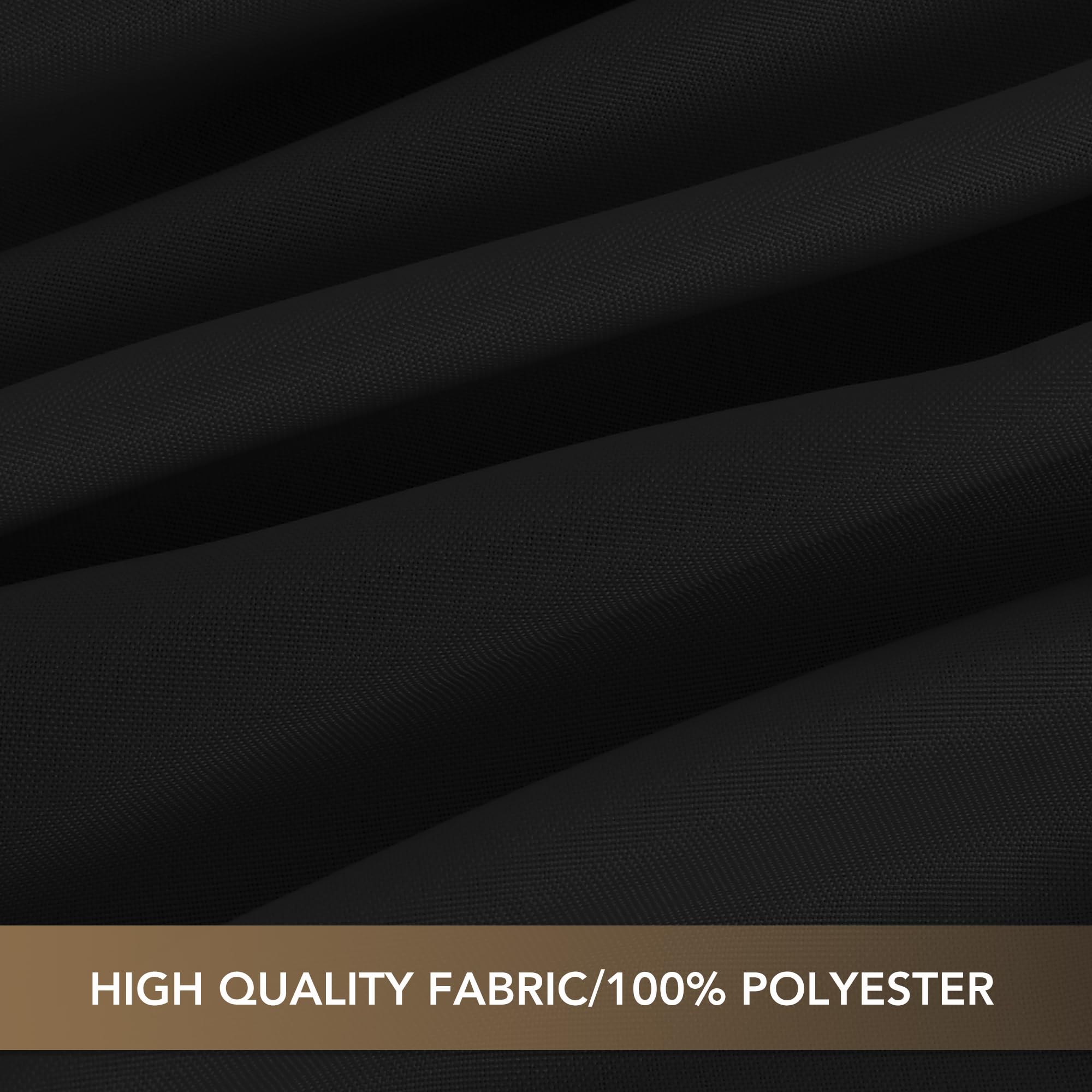 Foto 6 | Mantel Redondo Sancua De Poliéster Negro De 120 Cm (paquete De 6) - Venta Internacional.