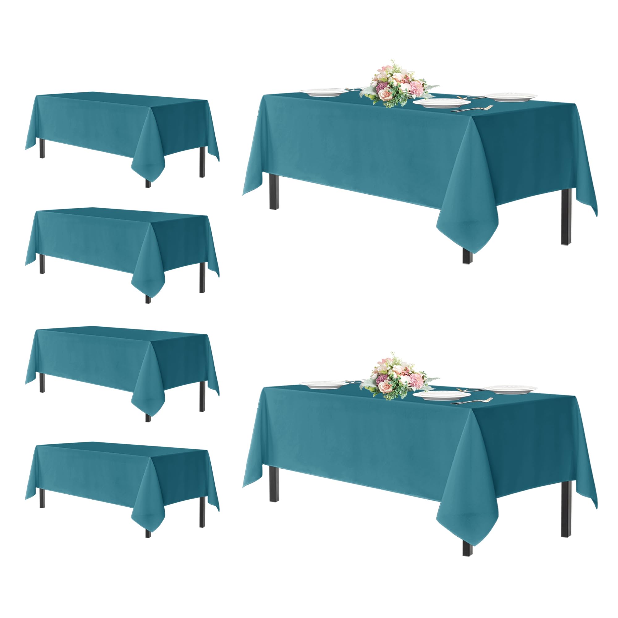 Foto 2 pulgar | Mantel Rectangular Sancua Para Mesas De 8 Pies, 60 X 120 Cm, Paquete De 6 - Venta Internacional.
