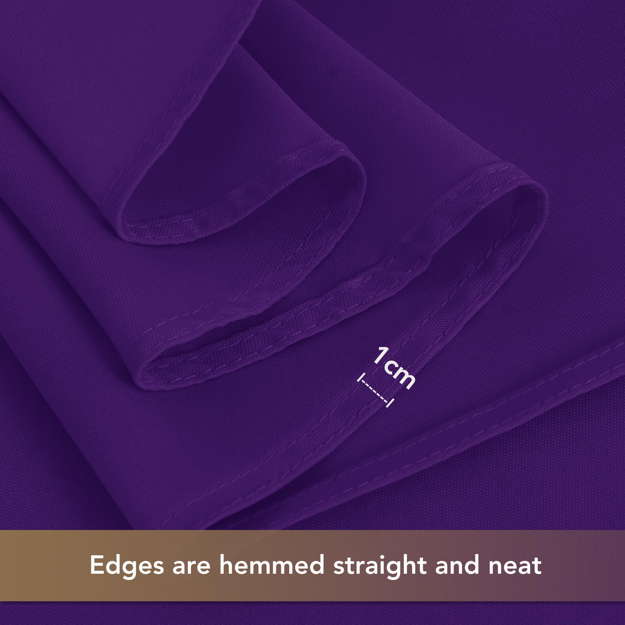 Foto 5 | Mantel Rectangular Sancua Para Mesas De 6 Pies, Paquete De 6, Color Morado - Venta Internacional.