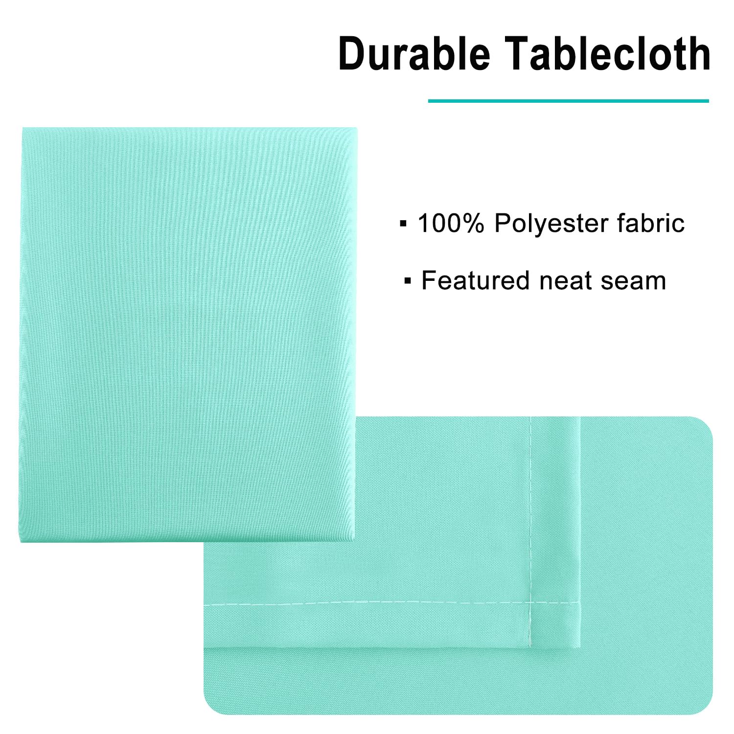 Foto 5 pulgar | Mantel Hiasan Azul Claro Impermeable Para Mesas Cuadradas De 150 X 150 Cm - Venta Internacional.