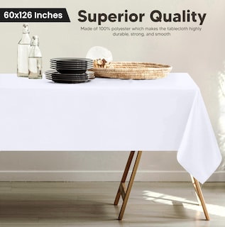 Foto 2 | Mantel Rectangular Utopia Kitchen, 60 X 126 Pulgadas, Blanco, Paquete De 2 - Venta Internacional.