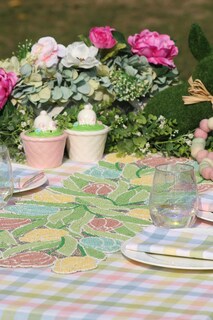 Foto 6 | Mantel Cotton Craft Countryside Gingham 152 Cm X 305 Cm, Color Amarillo - Venta Internacional.