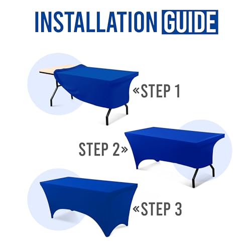 Foto 4 pulgar | Mantel Utopia Kitchen De 6 Pies De Elastano Azul Real, 200 G/m² - Venta Internacional.