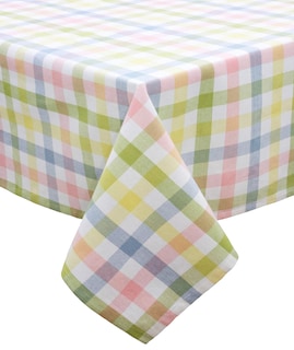 Foto 1 | Mantel Cotton Craft Countryside Gingham 152 Cm X 259 Cm, Color Amarillo - Venta Internacional.