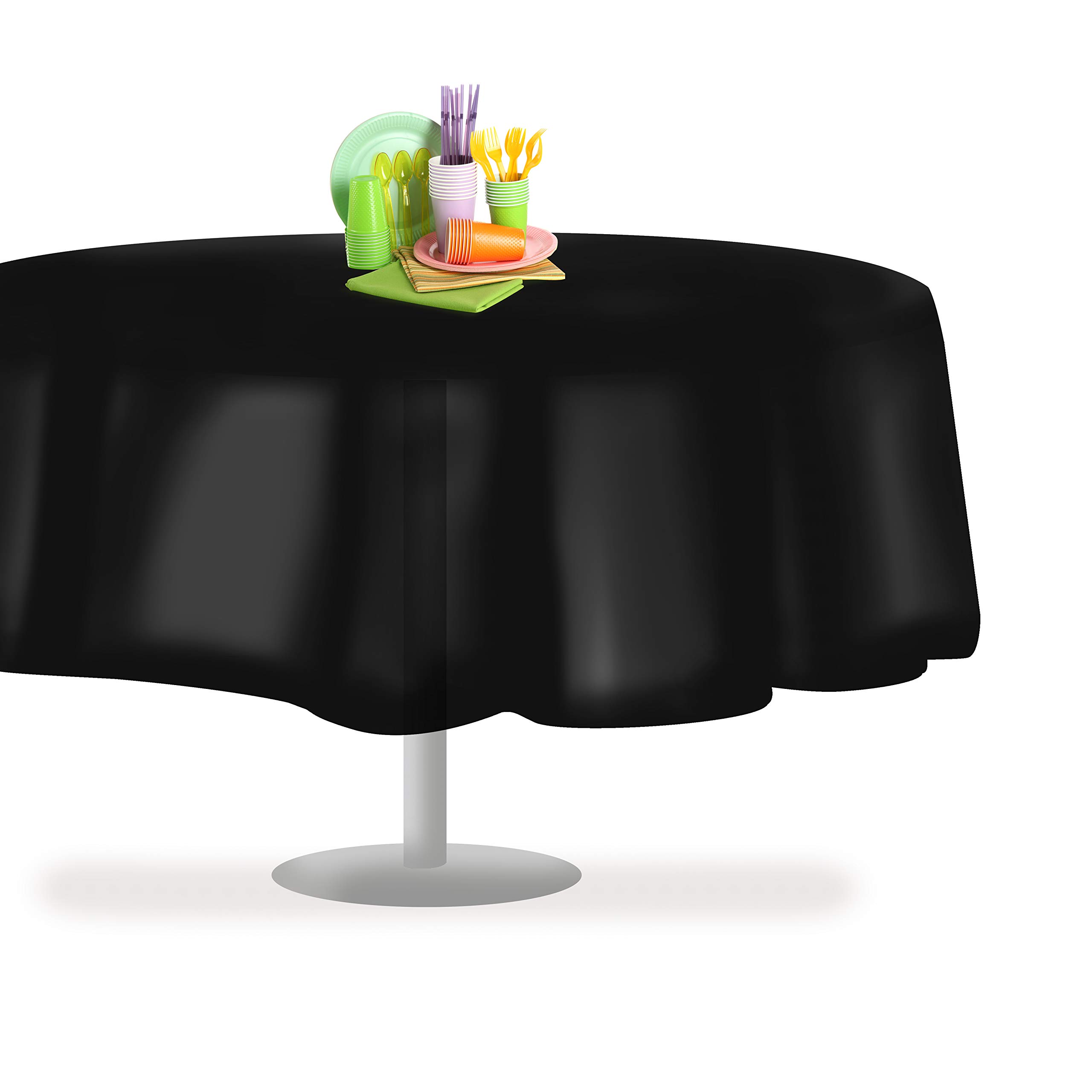 Foto 8 pulgar | Mantel Desechable De Plástico Grandipity Redondo De 84 Pulgadas X 12 - Venta Internacional.