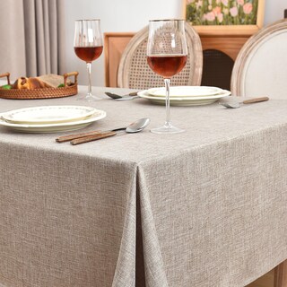 Foto 2 | Mantel Rectangular Ajustable De Lino Sintético 152 X 259 Cm, Paquete De 2 - Venta Internacional.