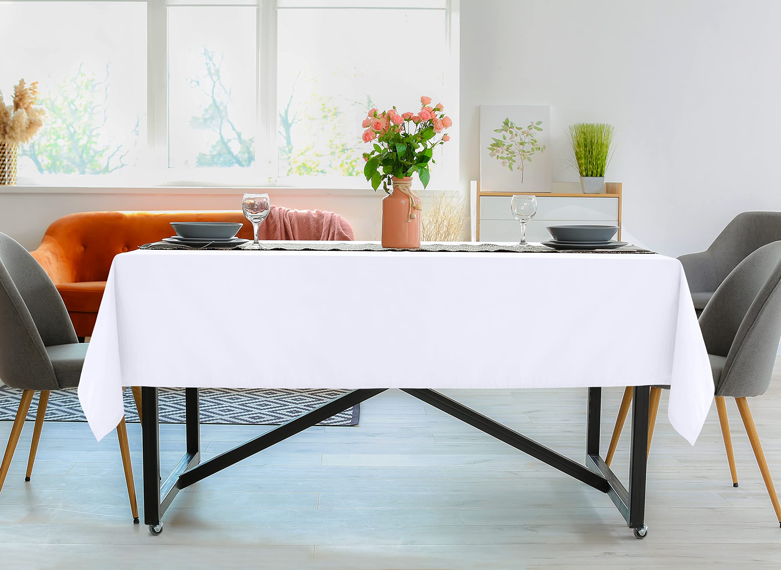 Foto 7 | Mantel Rectangular Utopia Kitchen, 90 X 156 Cm, Color Blanco, 2 Unidades - Venta Internacional.