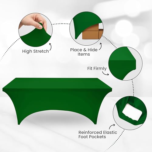 Foto 5 | Mantel Utopia Kitchen De Elastano De 6 Pies [1 Paquete, Verde Esmeralda] - Venta Internacional.