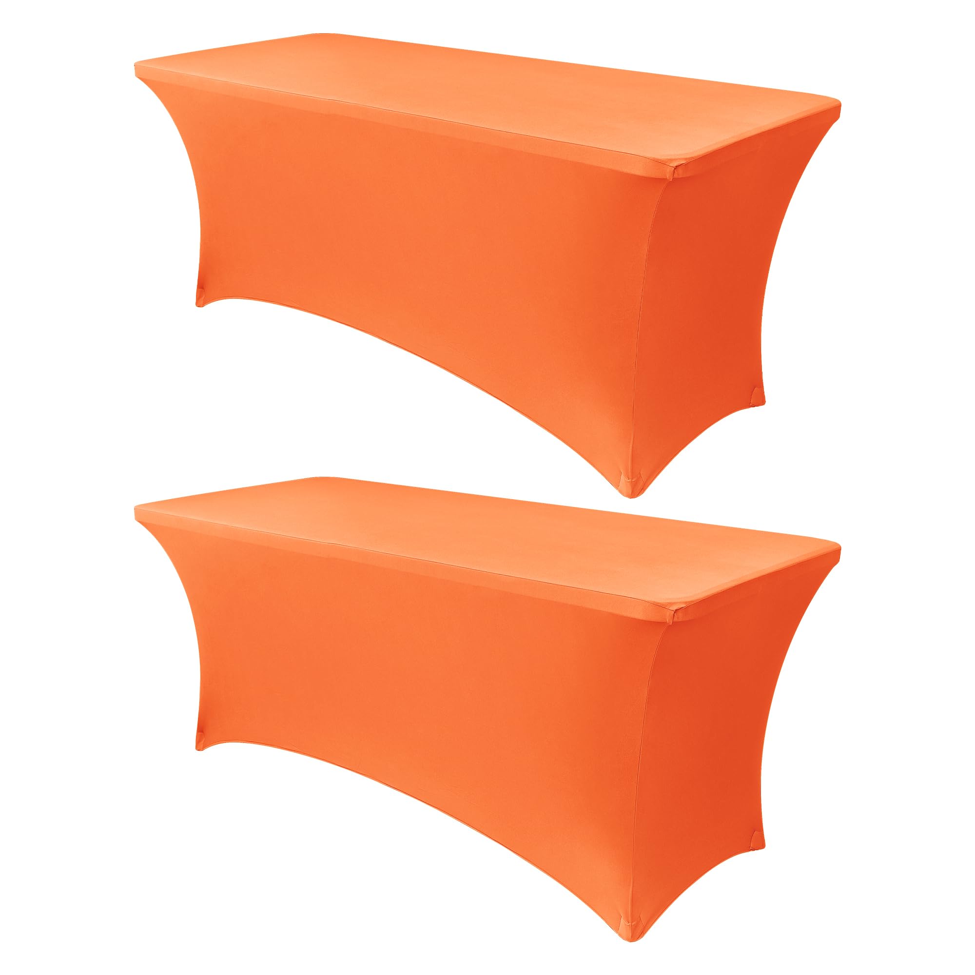 Mantel Obstal Stretch Spandex De 6 Pies, Color Naranja (2 Unidades) - Venta Internacional.