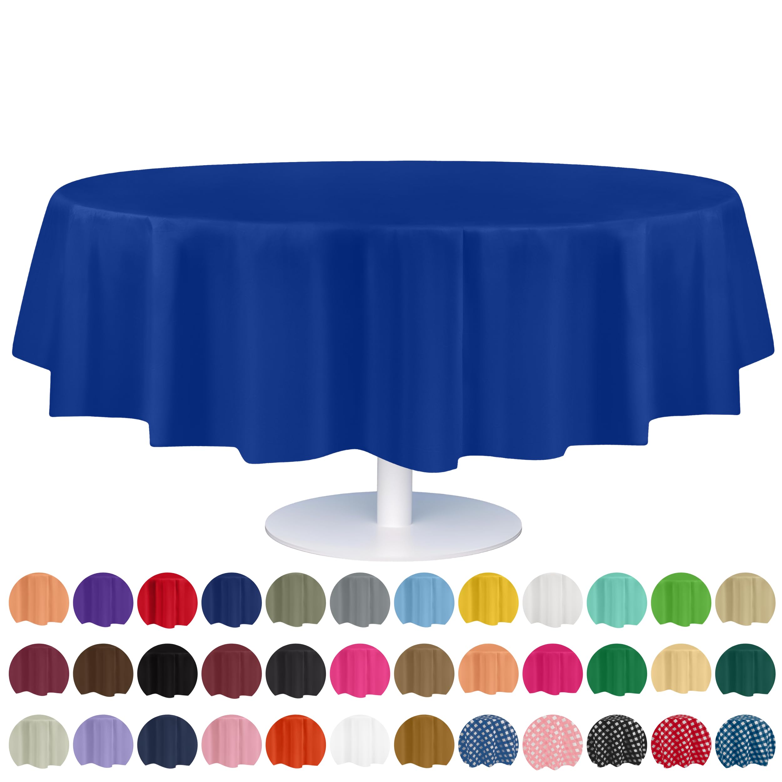Foto 1 | Mantel Desechable De Plástico Grandipity, 84 Pulgadas, Azul, 12 Unidades - Venta Internacional.
