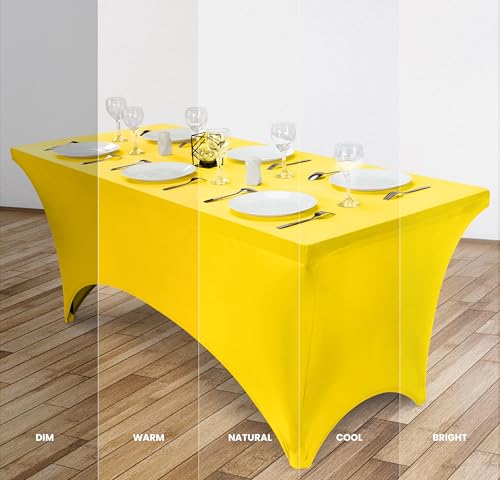 Foto 4 | Mantel Utopia Kitchen De 6 Pies De Elastano Amarillo, 200 G/m², Elástico - Venta Internacional.