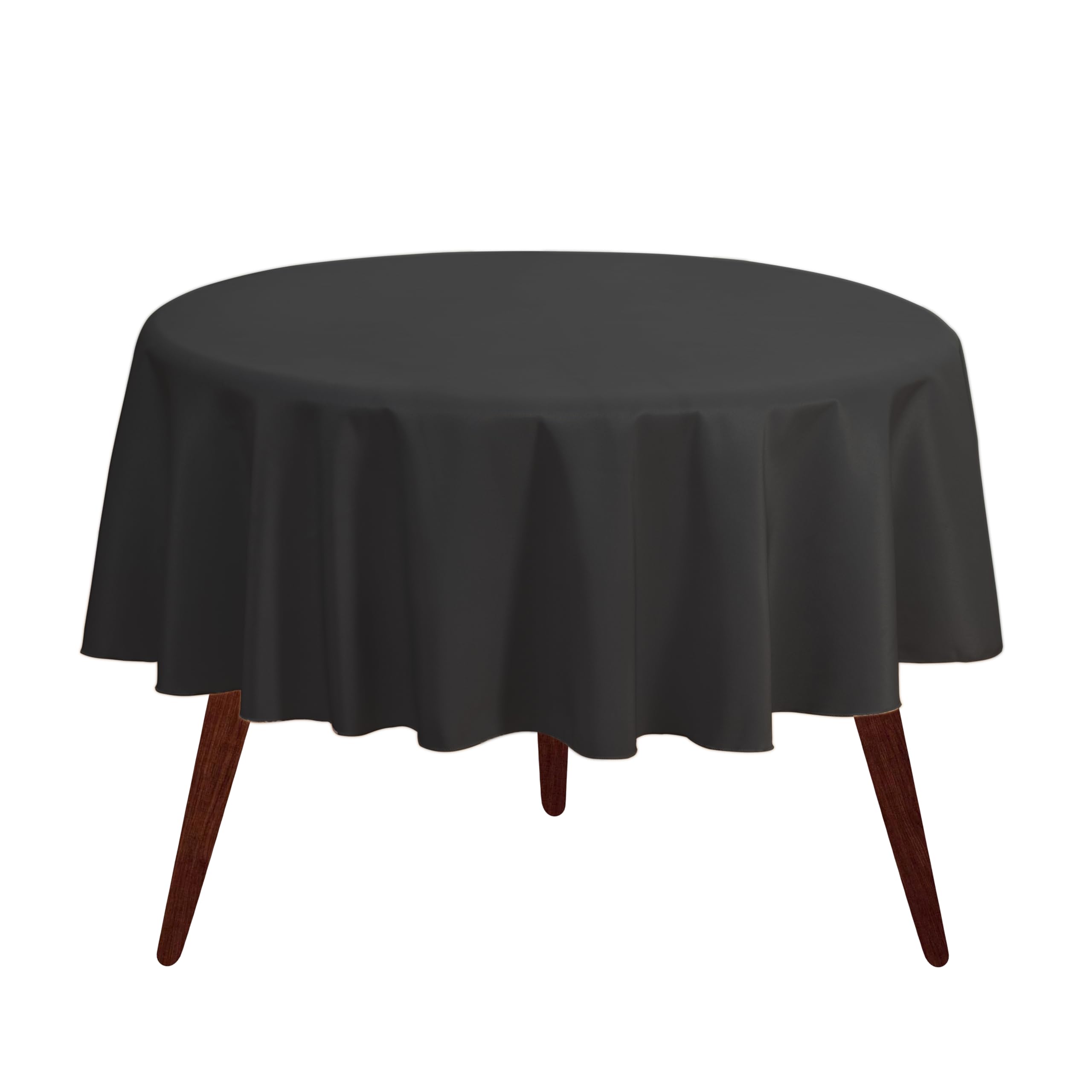 Foto 2 pulgar | Mantel Redondo Gee Di Moda De 70 Pulgadas Negro Para Mesa De 60 A 120 Cm - Venta Internacional.