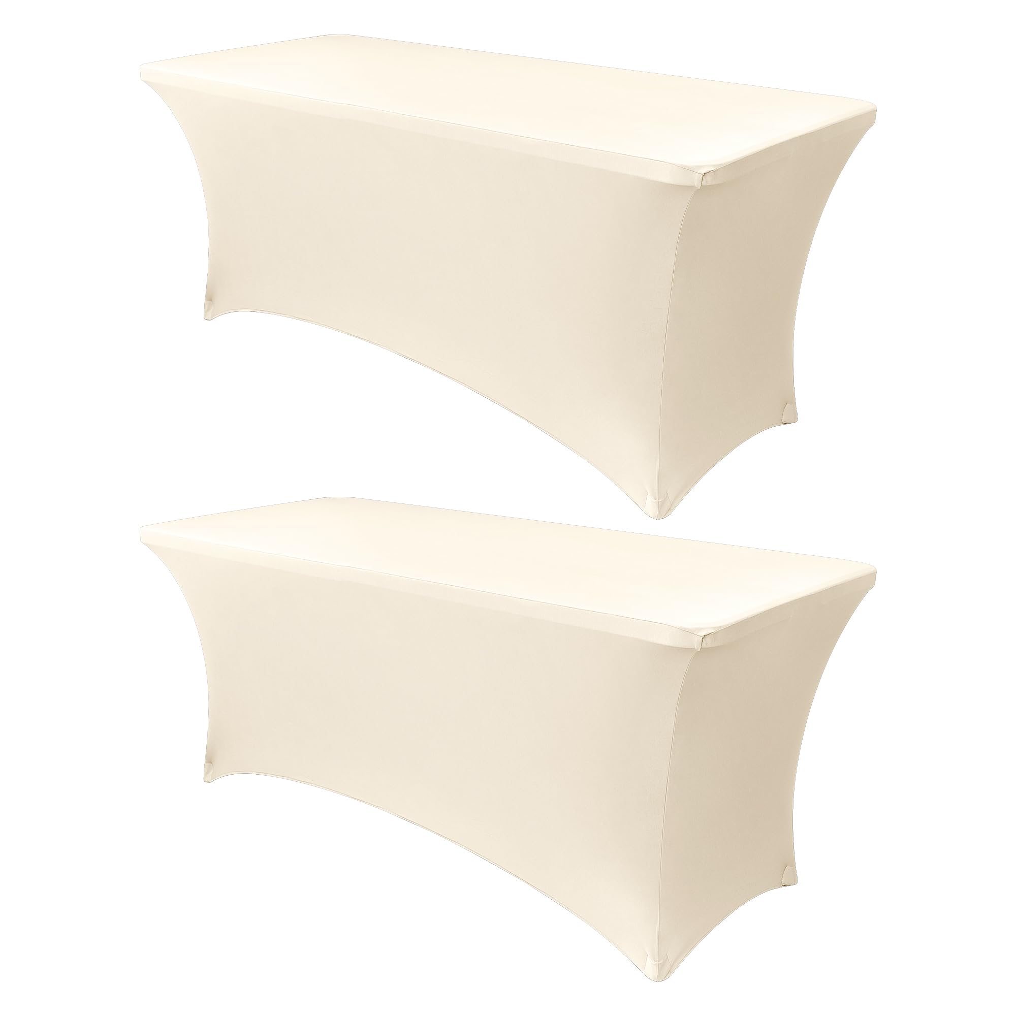 Foto 2 pulgar | Mantel Obstal Stretch Spandex De 6 Pies, Crema, Paquete De 2 - Venta Internacional.