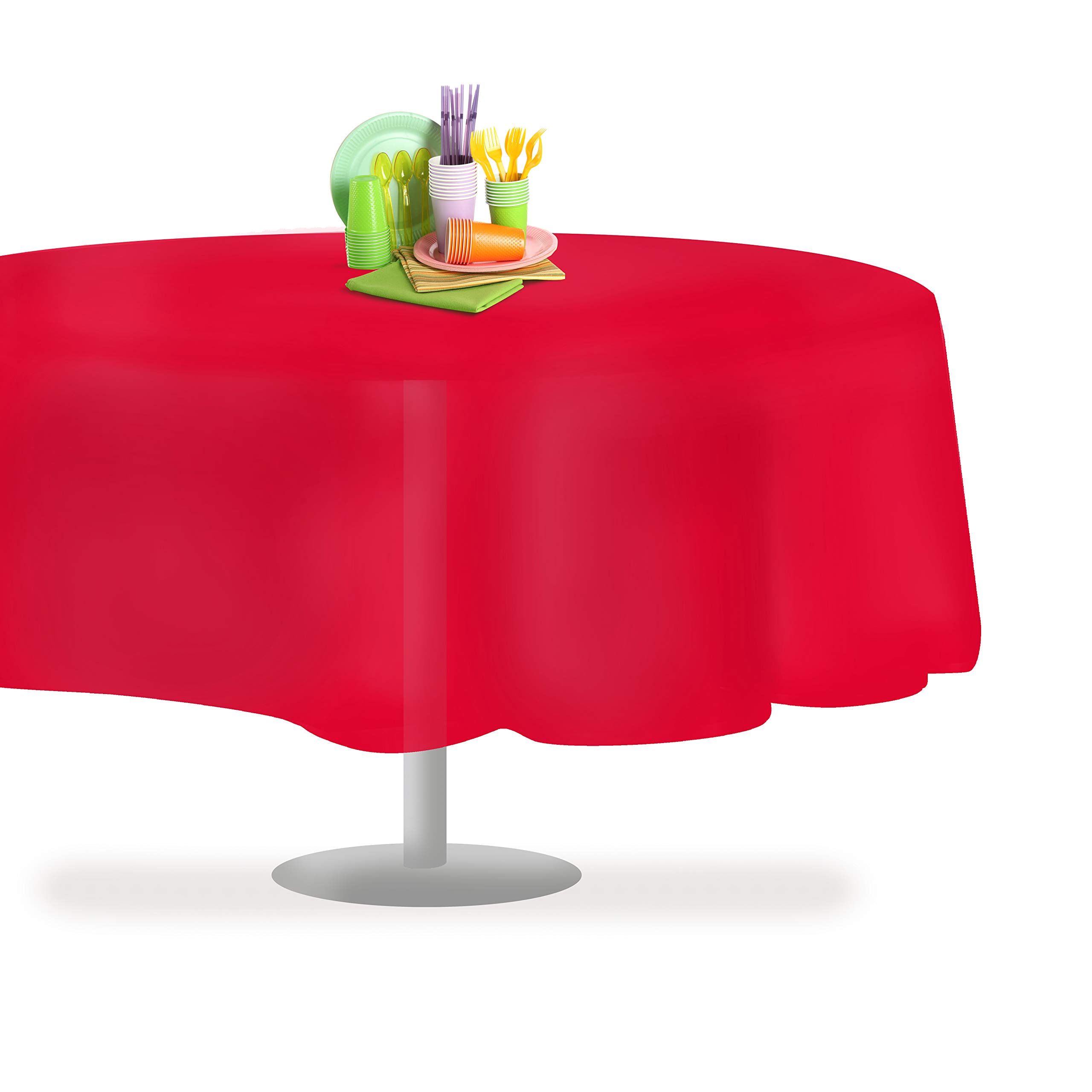 Foto 8 pulgar | Mantel Desechable De Plástico Grandipity, 84 Pulgadas, Rojo, Paquete De 12 - Venta Internacional.