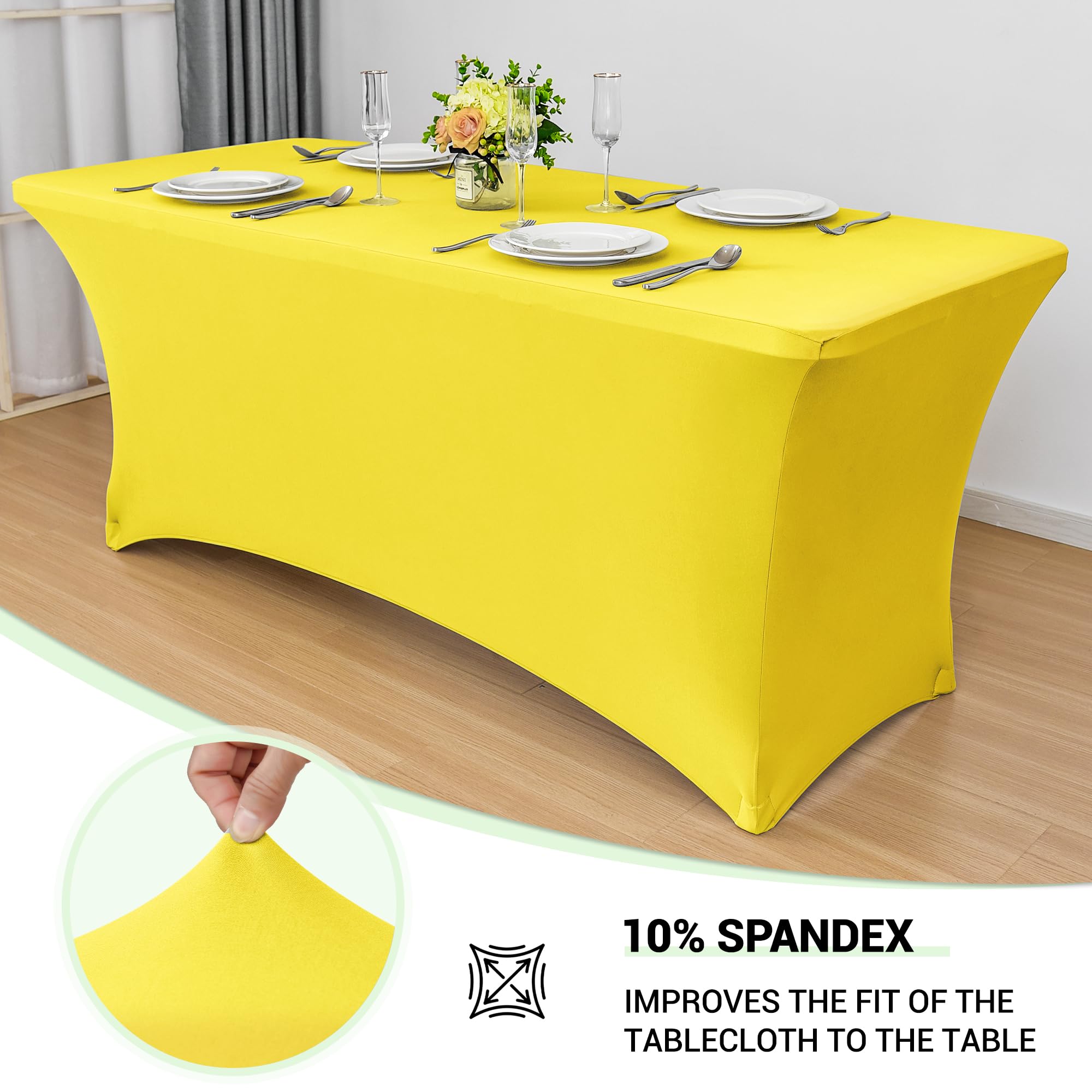Foto 3 pulgar | Mantel Obstal Stretch Spandex Para Mesa Plegable De 6 Pies - Venta Internacional.