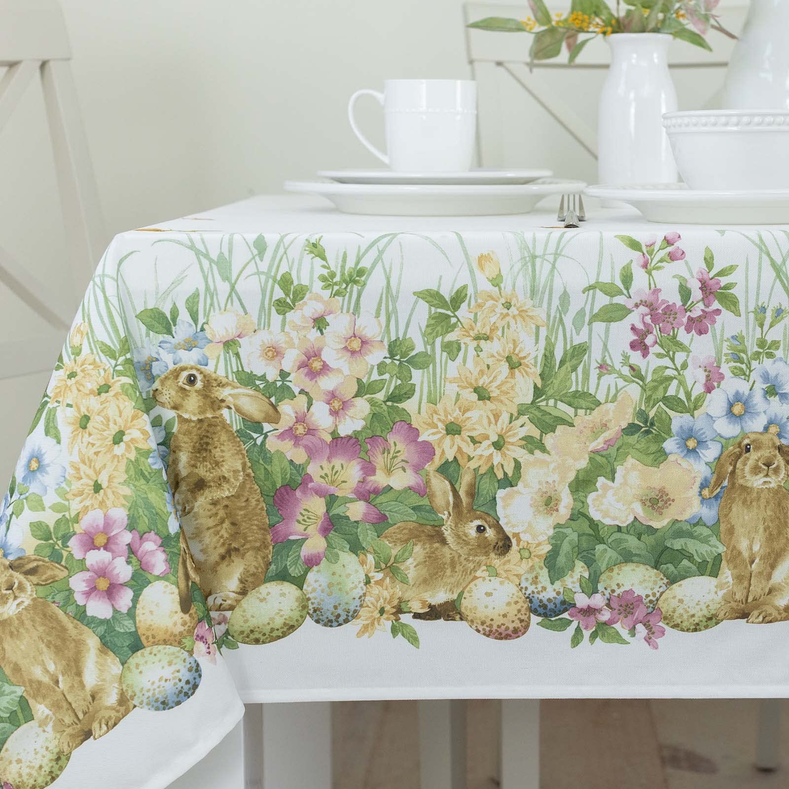 Foto 2 pulgar | Mantel Benson Mills Blooming Bunnies Para Pascua, 152 X 305 Cm - Venta Internacional.