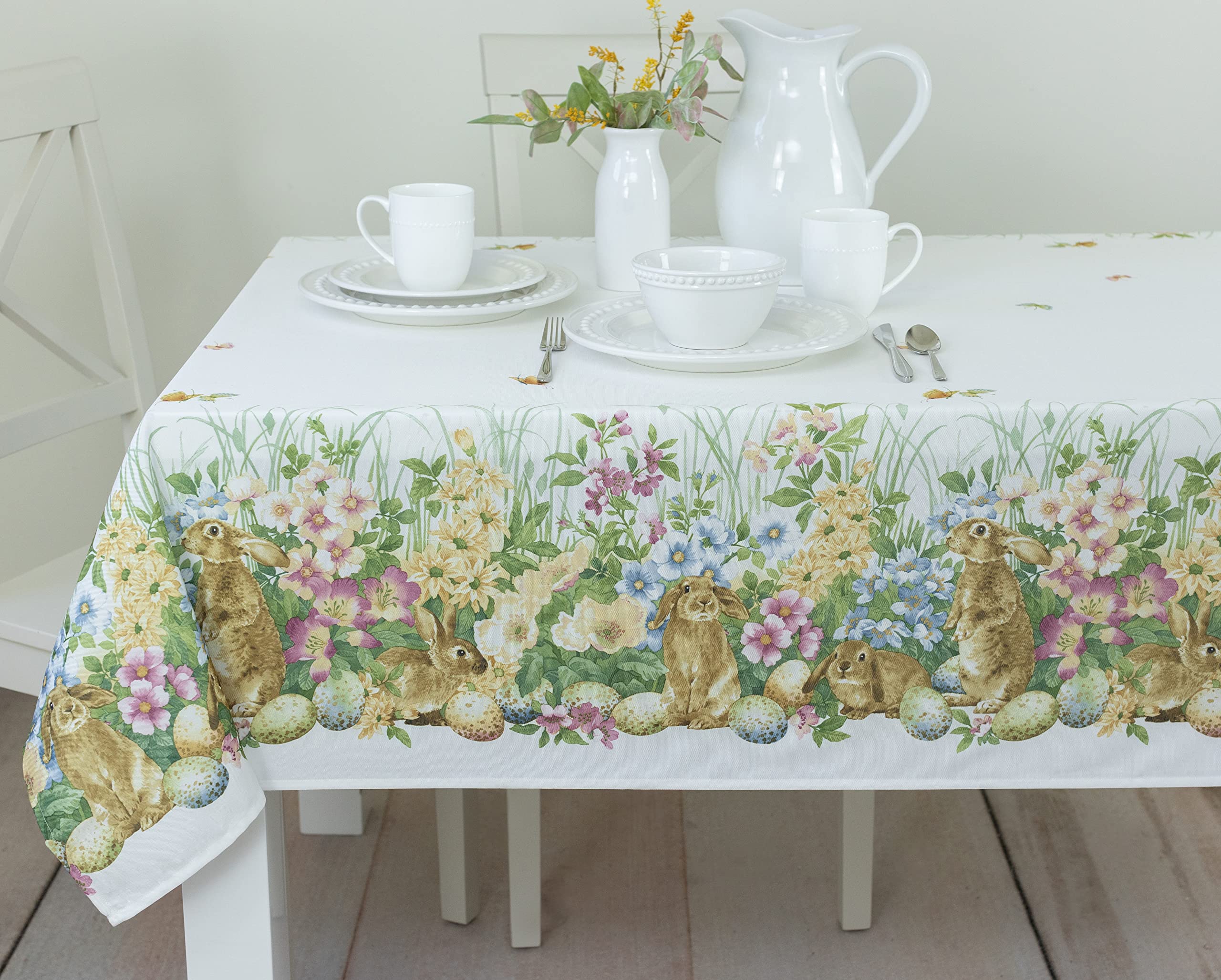 Foto 5 pulgar | Mantel Benson Mills Blooming Bunnies Para Pascua, 152 X 305 Cm - Venta Internacional.