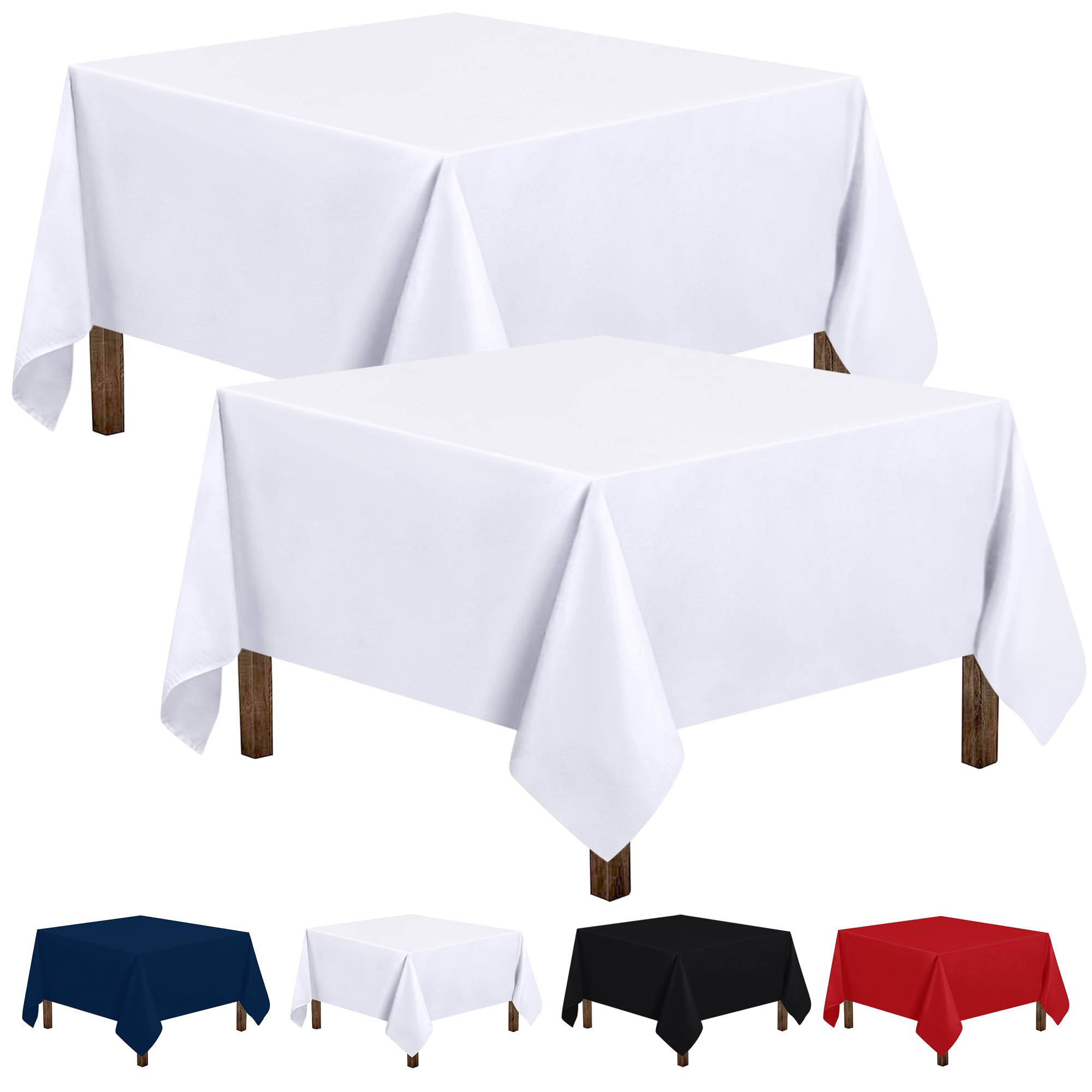 Foto 1 | Mantel Cuadrado Utopia Kitchen, 60 X 60 Cm, Poliéster Blanco, Paquete De 2 - Venta Internacional.