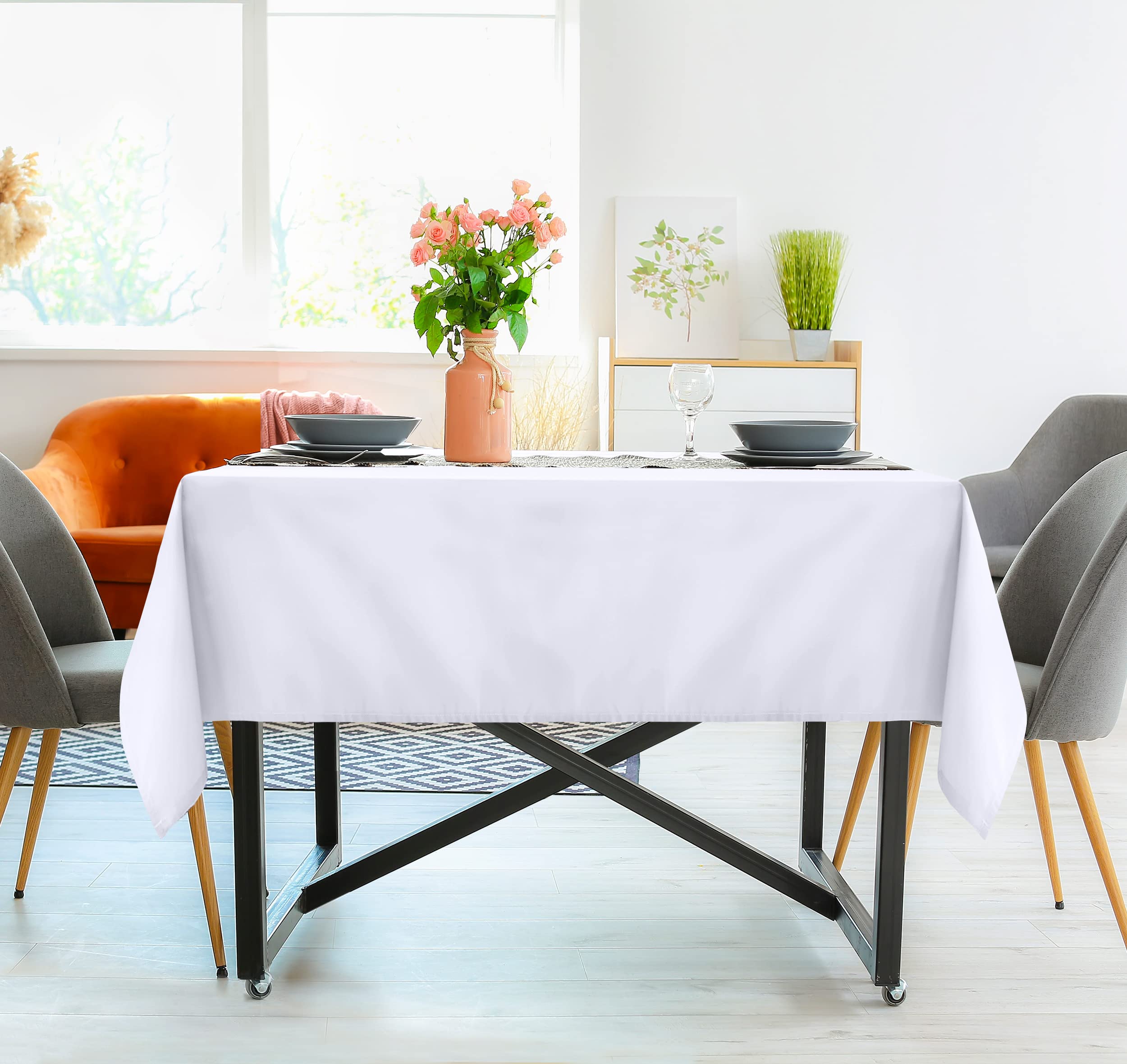 Foto 5 | Mantel Cuadrado Utopia Kitchen, 60 X 60 Cm, Poliéster Blanco, Paquete De 2 - Venta Internacional.
