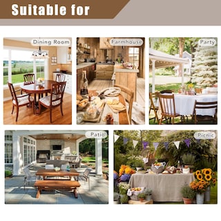 Foto 6 | Manteles Rectangulares De Lino Sintético Fitable Nature, 152 X 213 Cm, Paquete De 2 - Venta Internacional.