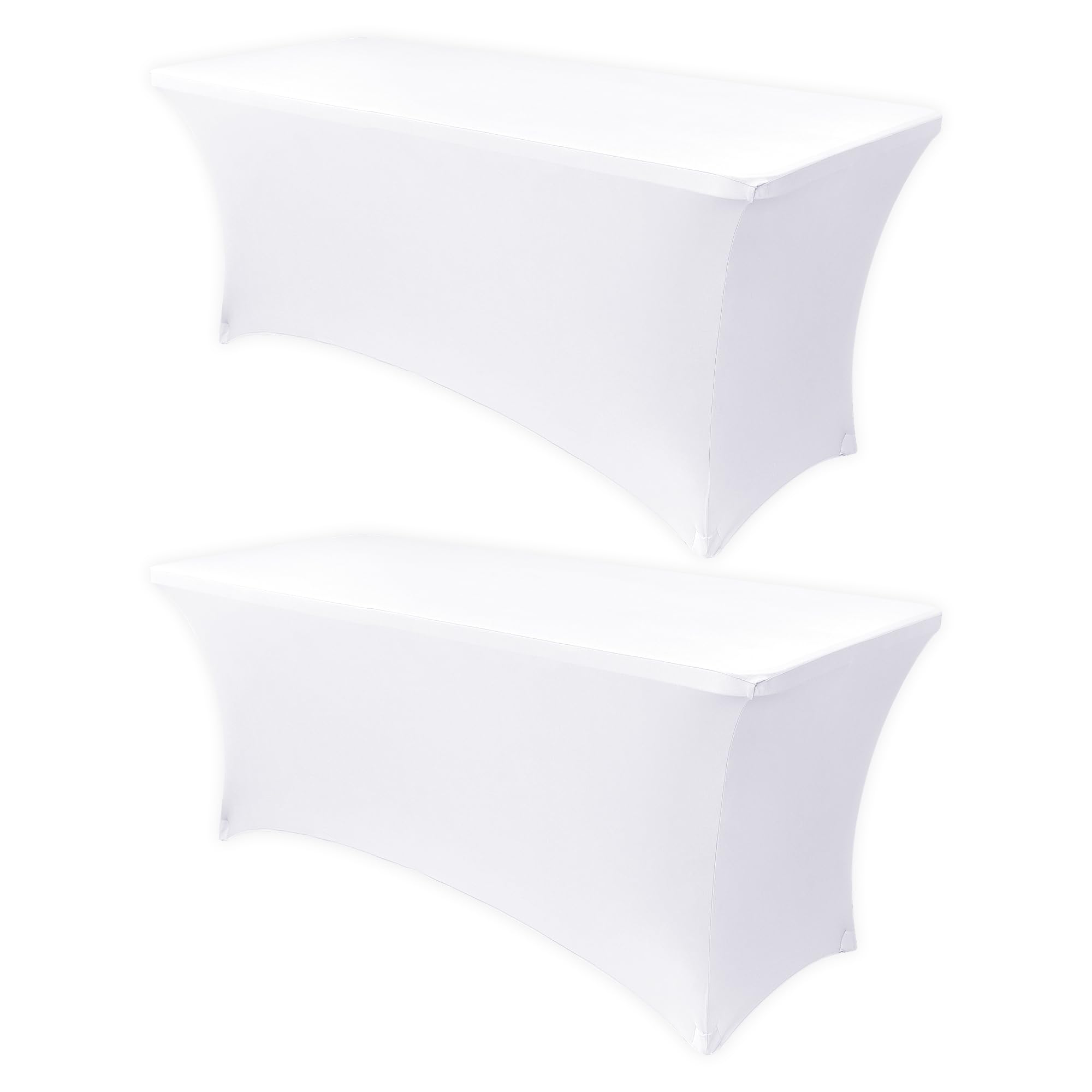 Foto 2 pulgar | Mantel Obstal Stretch Spandex De 6 Pies, Blanco, Paquete De 2 - Venta Internacional.