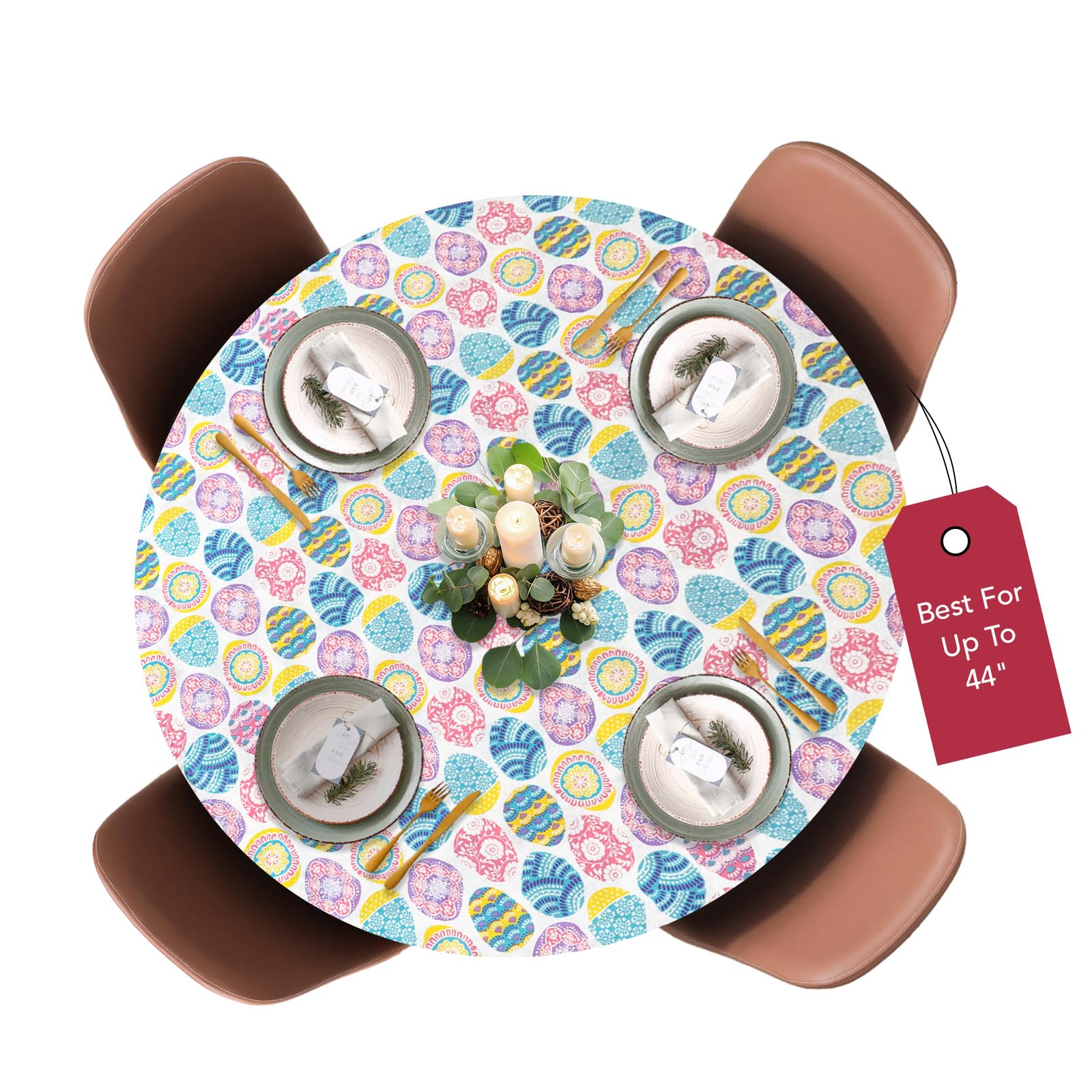 Foto 1 | Manteles De Mesa Para The Home Deluxe De Vinilo Con Estampado De Pascua - Venta Internacional.