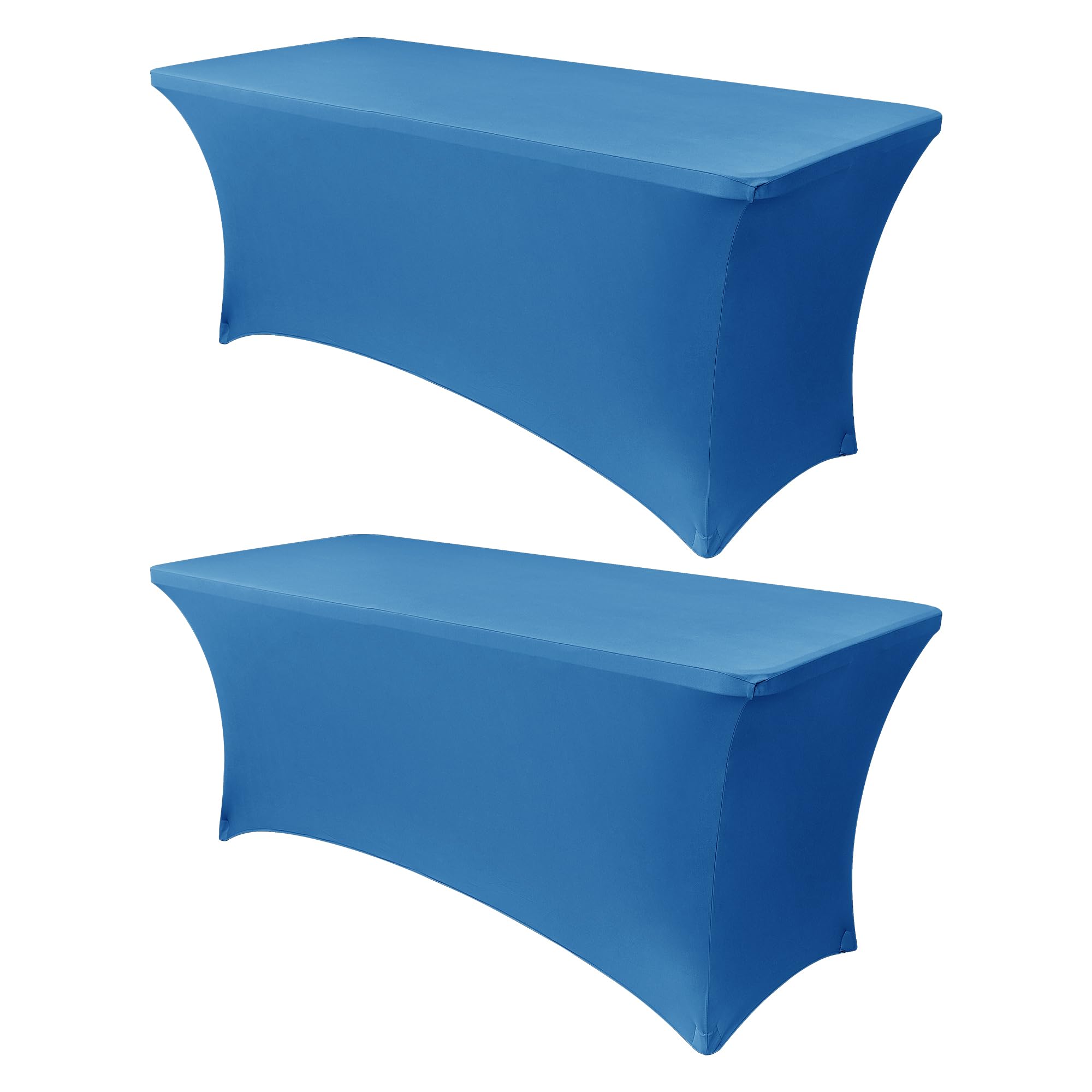 Mantel Obstal Stretch Spandex De 6 Pies, Color Aguamarina, Paquete De 2 - Venta Internacional.