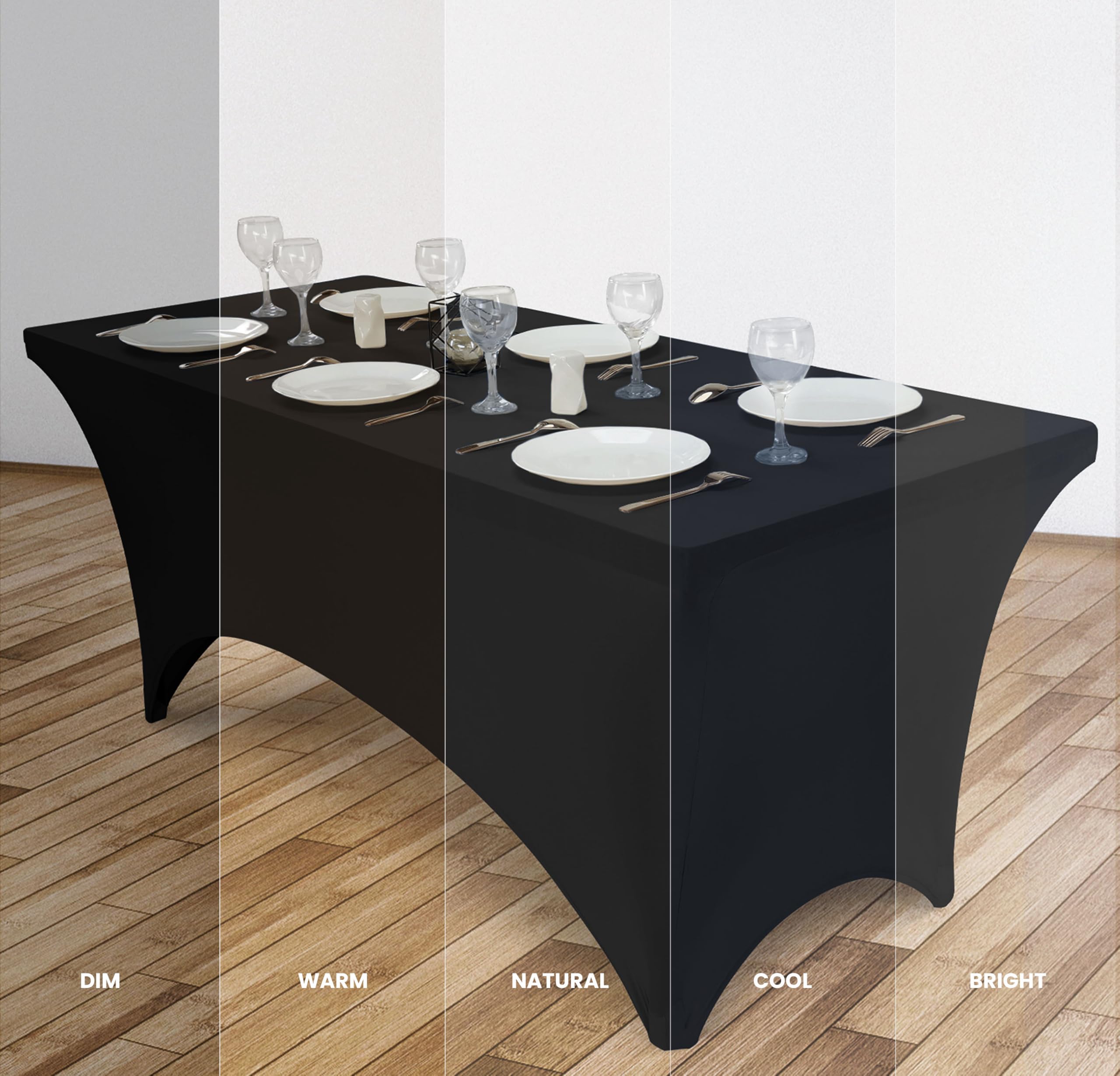 Foto 5 pulgar | Mantel Utopia Kitchen De 4 Pies De Elastano [paquete De 2, Negro] 200 G/m² - Venta Internacional.