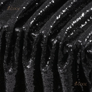 Foto 5 | Mantel B-cool Con Lentejuelas Negras, 152 X 259 Cm, Boda De Halloween - Venta Internacional.