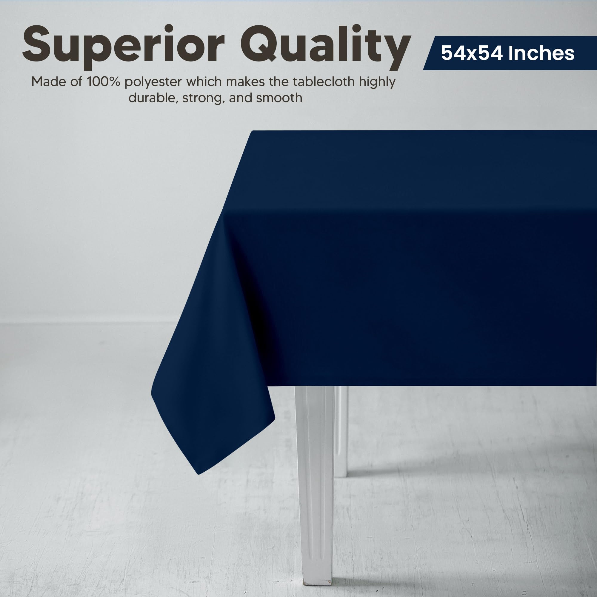 Foto 2 | Mantel Cuadrado Utopia Kitchen, 54 X 54 Pulgadas, Azul Marino, Paquete De 2 - Venta Internacional.