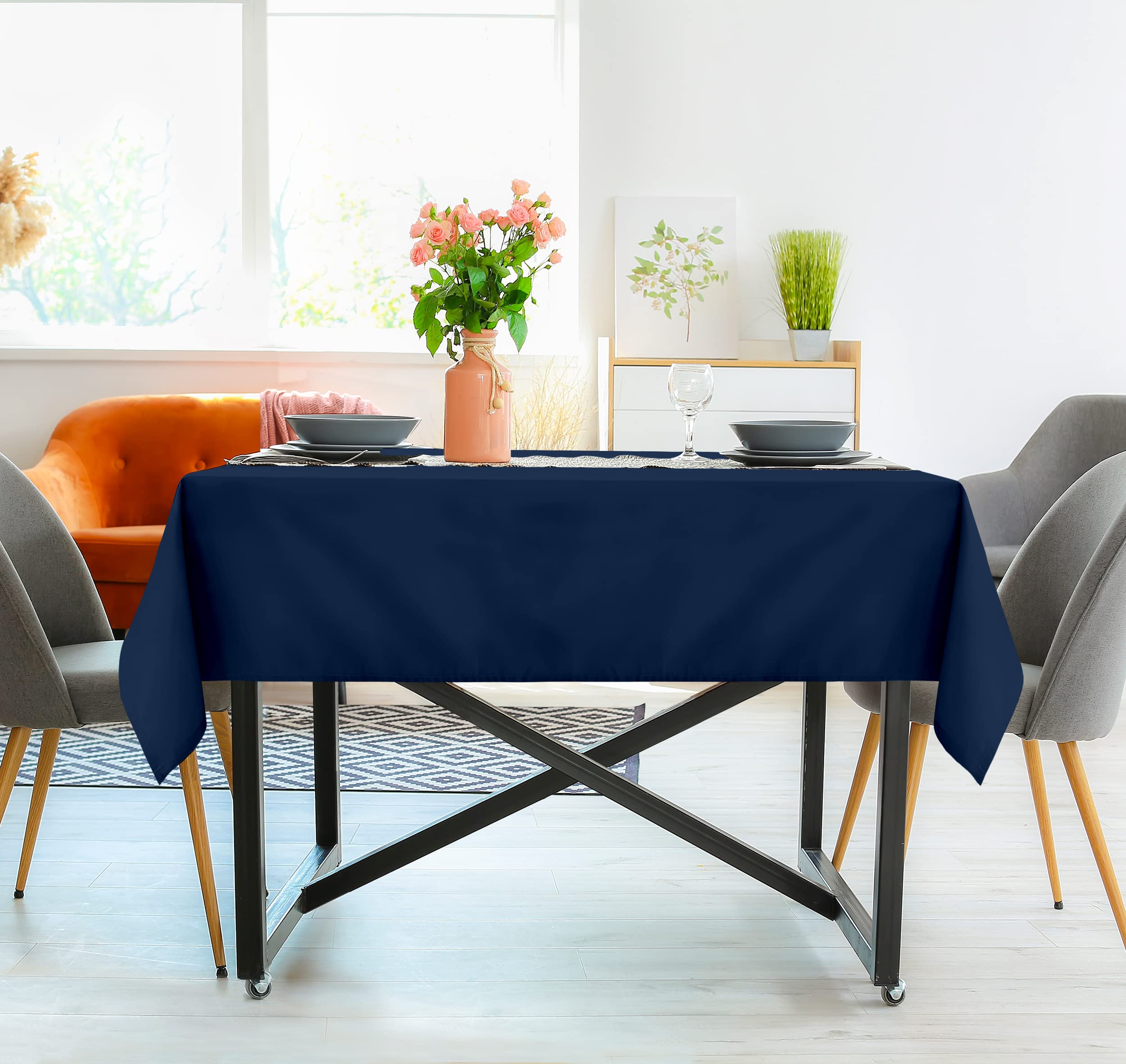 Foto 5 | Mantel Cuadrado Utopia Kitchen, 54 X 54 Pulgadas, Azul Marino, Paquete De 2 - Venta Internacional.