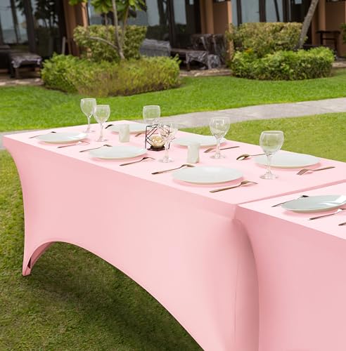 Foto 6 | Mantel Utopia Kitchen De 6 Pies De Elastano Rosa, 200 G/m², Elástico - Venta Internacional.