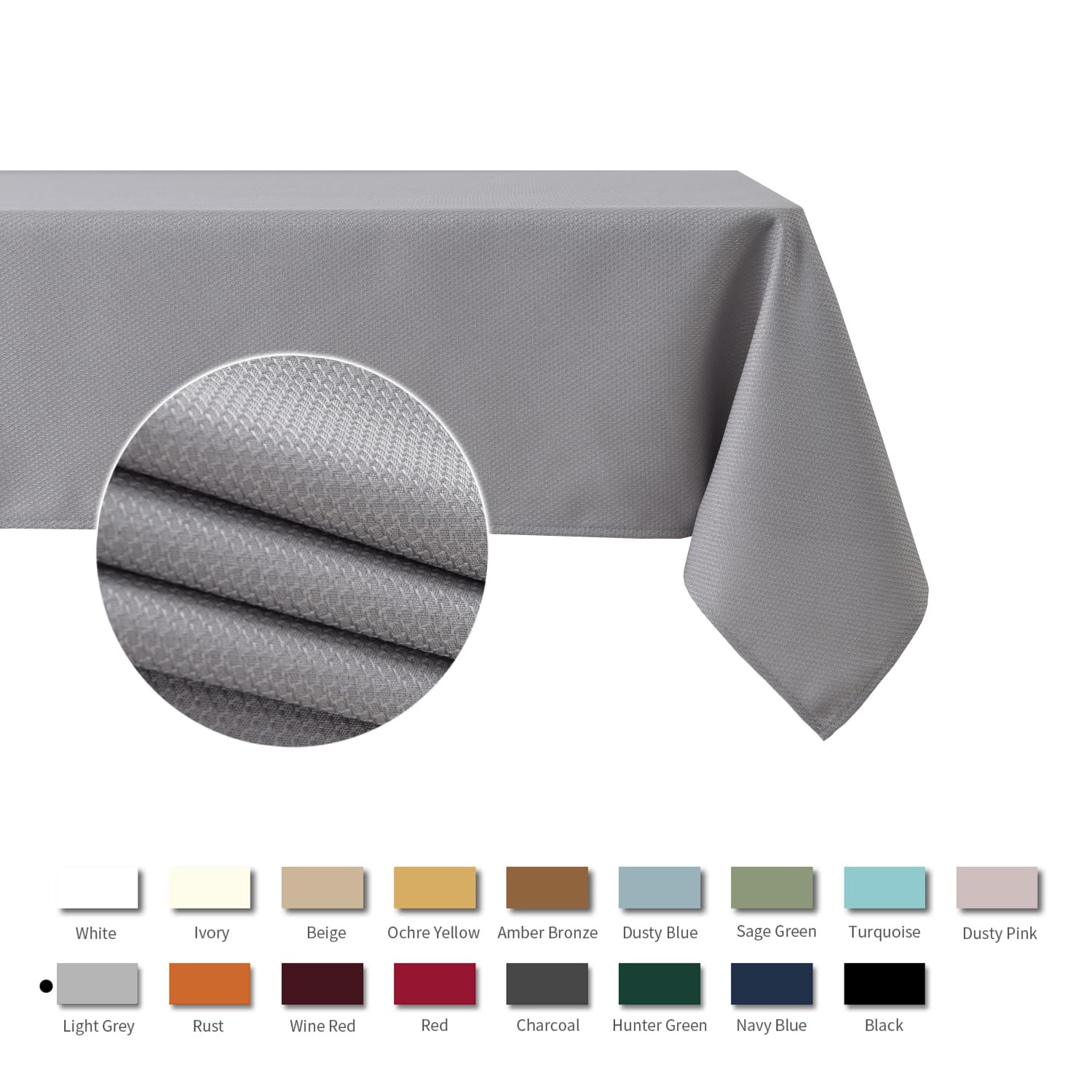 Foto 3 | Mantel para Mesa Gris Maxmill 140 x 180 cm-Venta Internacional