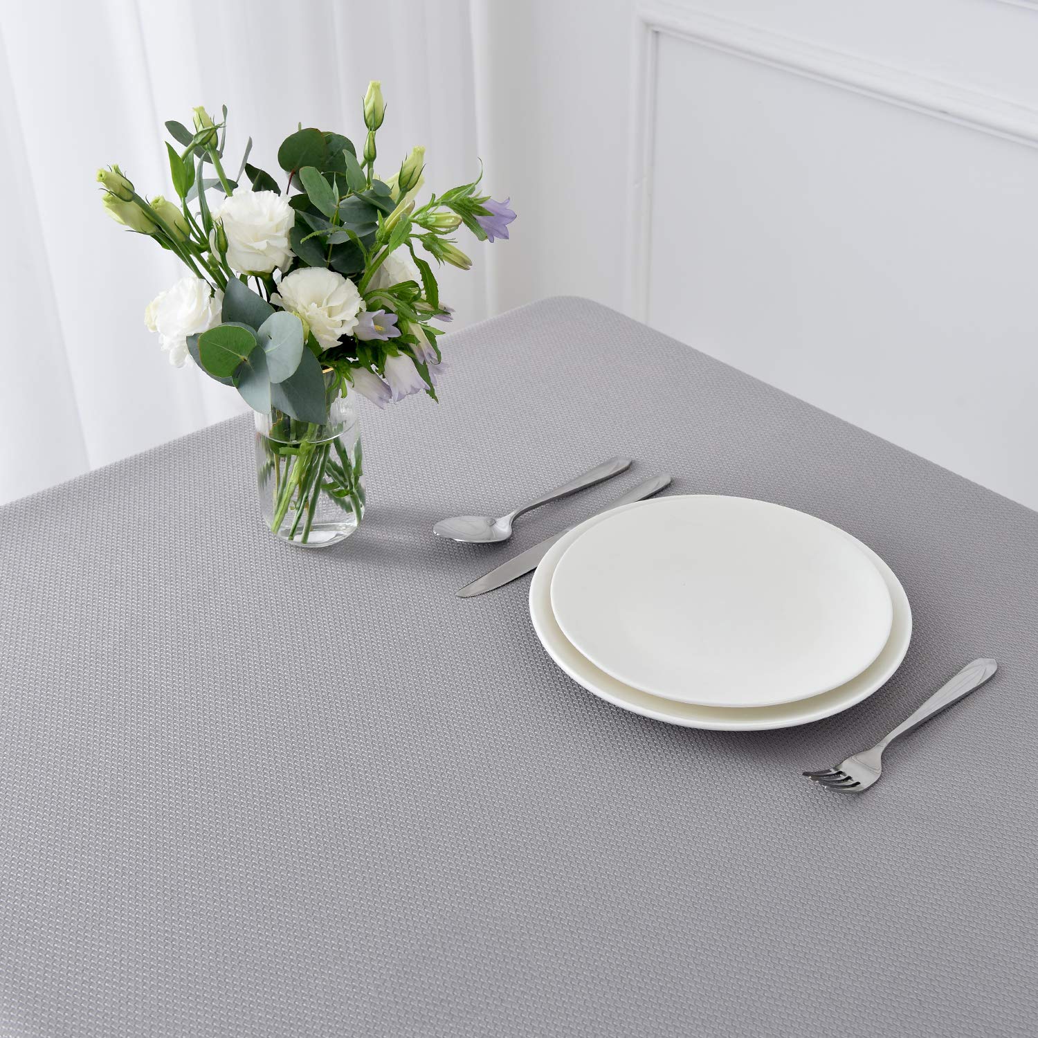 Foto 4 | Mantel para Mesa Gris Maxmill 140 x 180 cm-Venta Internacional