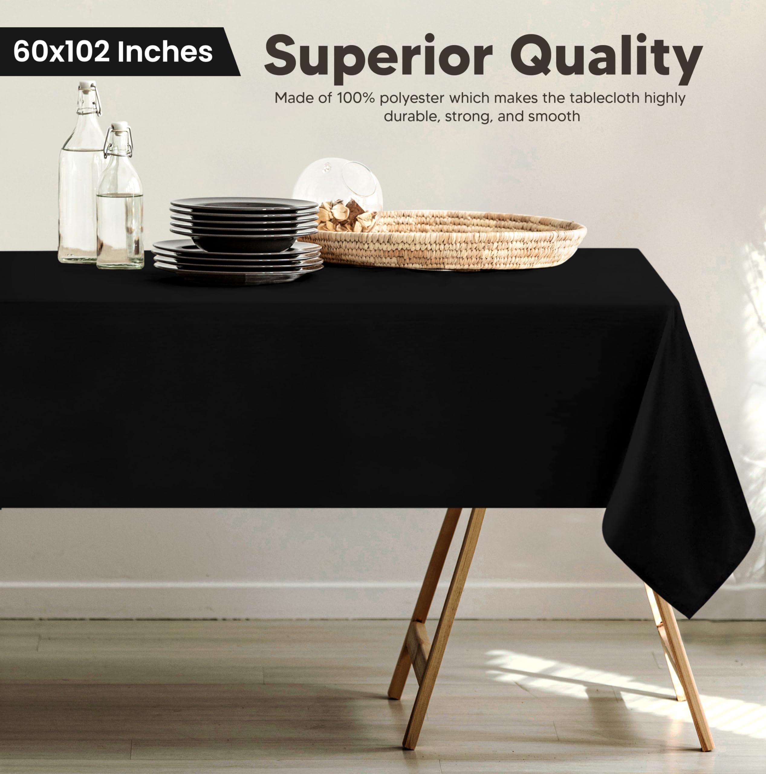 Foto 3 pulgar | Mantel Utopia Kitchen  Negro 152 x 259 cm 2 Unidades - Venta Internacional
